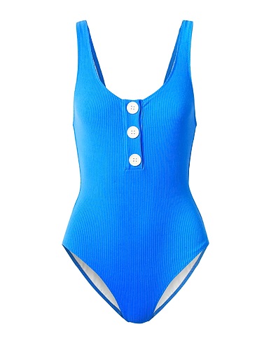 SOLID & STRIPED One-piece swimsuits Azure 85% Polyamide, 15% Elastane