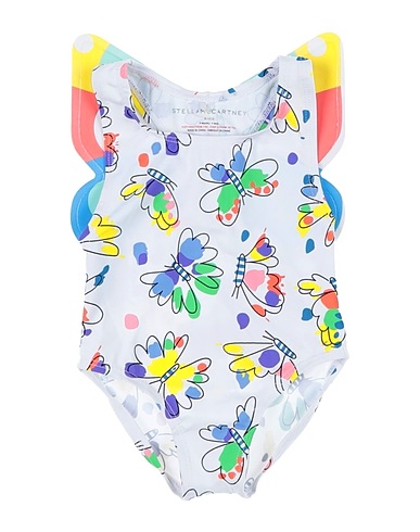 STELLA McCARTNEY KIDS One-piece swimsuits White 78% Polyamide, 22% Elastane