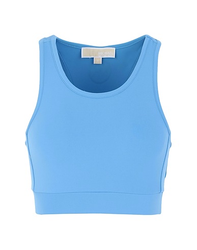 MICHAEL MICHAEL KORS Top SOLID SPORTS BRA
 Pastel blue 81% Recycled nylon, 19% Elastane