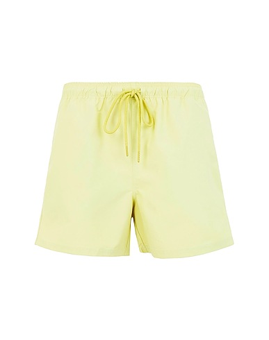 8 by YOOX Swim shorts RECYCLED POLY BEACH TRUNK SHORTS Pastel yellow 100% Recycled polyester