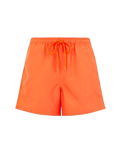 8 by YOOX Swim shorts RECYCLED POLY BEACH TRUNK SHORTS Orange 100% Recycled polyester