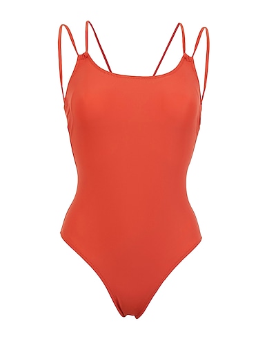 8 by YOOX One-piece swimsuits RECYCLED ONE-PIECE SWIMSUIT
 Brick red 78% Recycled polyamide, 22% Elastane