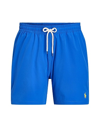 POLO RALPH LAUREN 水着（ボクサーパンツ） 5.5-INCH TRAVELER SWIM TRUNK
 ブルー リサイクルポリエステル 90% / ポリウレタン 10%