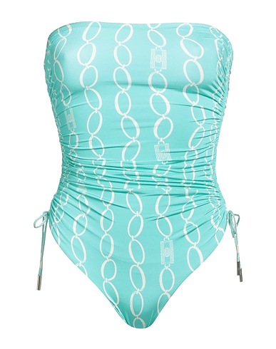 ELISABETTA FRANCHI One-piece swimsuits Turquoise 82% Polyamide, 18% Elastane