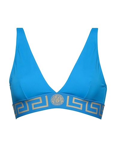 VERSACE Bikini Azurblau 78% Polyamid, 22% Elastan, Polyester