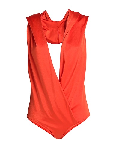 BALMAIN One-piece swimsuits Orange 80% Polyester, 20% Elastane