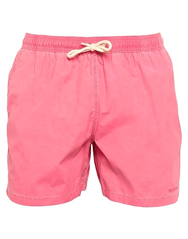 BARBOUR Swim shorts Pink 54% Cotton, 46% Polyamide