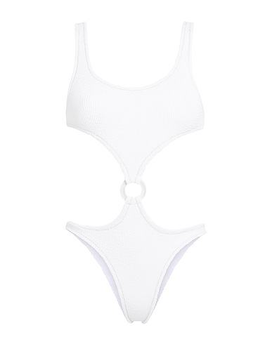 REINA OLGA One-piece swimsuits White 95% Polyamide, 5% Elastane