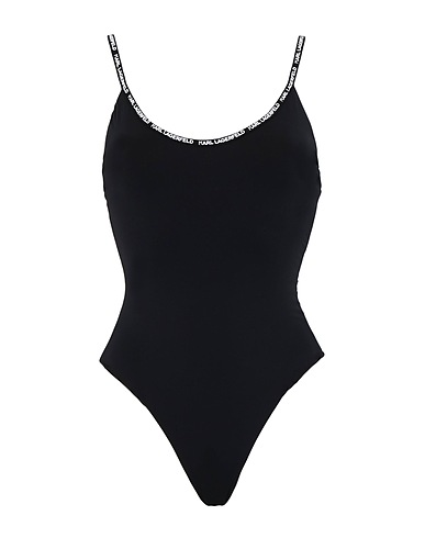 KARL LAGERFELD One-piece swimsuits Black 82% Polyamide, 18% Elastane