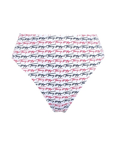 TOMMY HILFIGER Bikini HIGH WAIST White 78% Polyamide, 22% Elastane