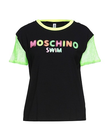 MOSCHINO T-shirt SWIM Nero 92% Cotone, 8% Elastan, Poliestere