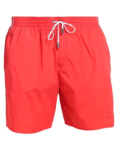 GIORGIO ARMANI Swim shorts Red 92% Polyamide, 8% Elastane
