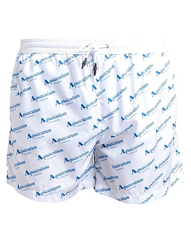 AQUASCUTUM ACTIVE Μαγιό βερμούδα Λευκό 100% Πολυεστέρας