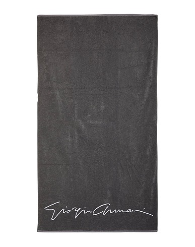 GIORGIO ARMANI Beach towel Grey 100% Cotton