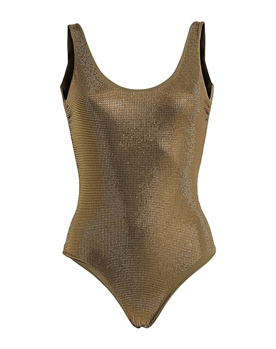 FISICO One-piece swimsuits Military green 86% Polyamide, 14% Elastane