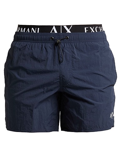 ARMANI EXCHANGE Swim shorts Midnight blue 100% Polyamide