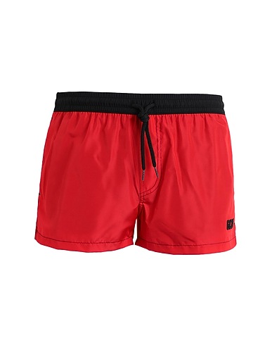 GCDS Boxer mare Rosso 100% Poliestere riciclato