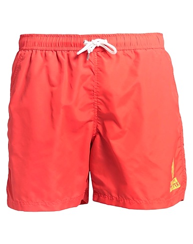 FRANKLIN & MARSHALL Swim shorts Tomato red 100% Polyamide