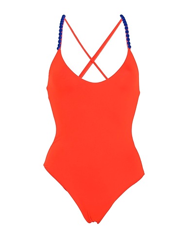 S AND S One-piece swimsuits Orange 81% Polyester, 19% Elastane