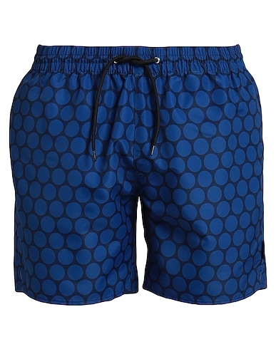 SANDRO Swim shorts Blue 100% Polyester, Elastane