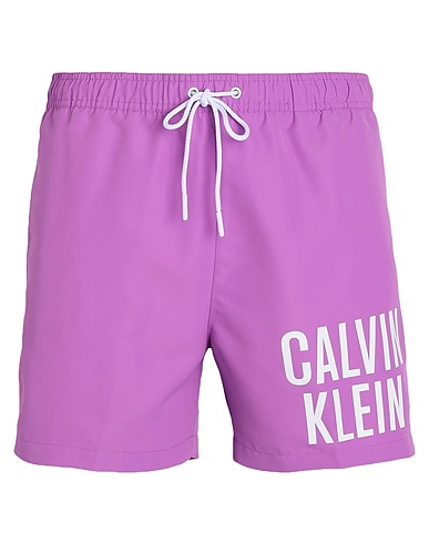 CALVIN KLEIN Swim shorts MEDIUM DRAWSTRING
 Mauve 100% Recycled polyester
