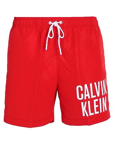 CALVIN KLEIN Swim shorts MEDIUM DRAWSTRING
 Red 100% Recycled polyester