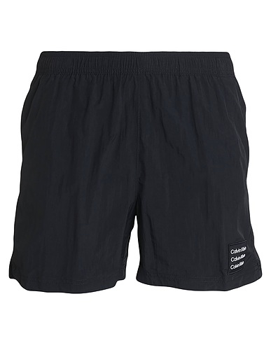 CALVIN KLEIN Swim shorts MEDIUM DRAWSTRING
 Black 100% Recycled polyamide