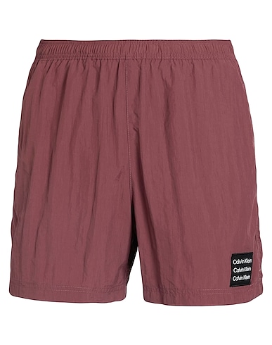 CALVIN KLEIN Swim shorts MEDIUM DRAWSTRING
 Brown 100% Recycled polyamide