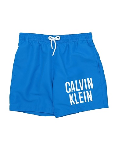 CALVIN KLEIN Swim shorts Azure 100% Recycled polyester