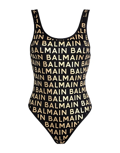 BALMAIN One-piece swimsuits Black 78% Polyamide, 22% Elastane
