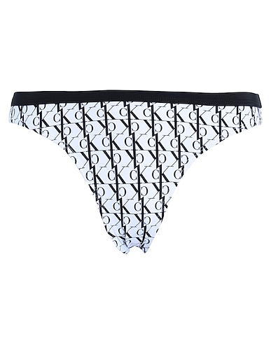 CALVIN KLEIN Bikini BIANCO 91% Polyamide, 9% Elastane