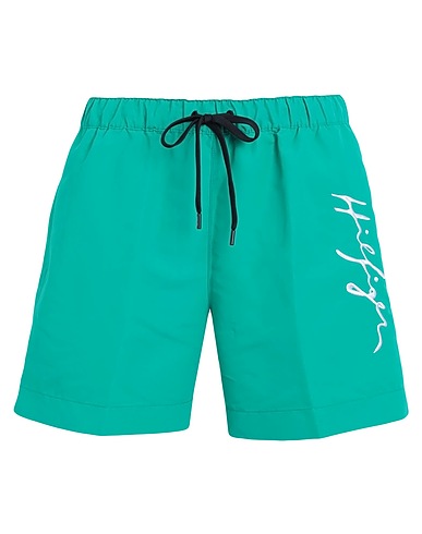 TOMMY HILFIGER Swim shorts MEDIUM DRAWSTRING
 Green 100% Recycled polyester