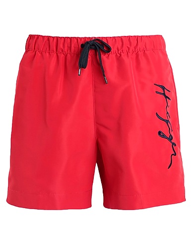TOMMY HILFIGER Swim shorts MEDIUM DRAWSTRING
 Red 100% Recycled polyester