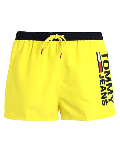 TOMMY JEANS Swim shorts SHORT CUT SHORT DRAW
 Yellow 100% Recycled polyester