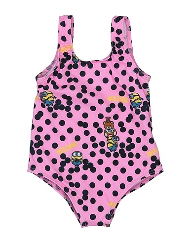 MOSCHINO BABY One-piece swimsuits Pink 77% Polyester, 23% Elastane
