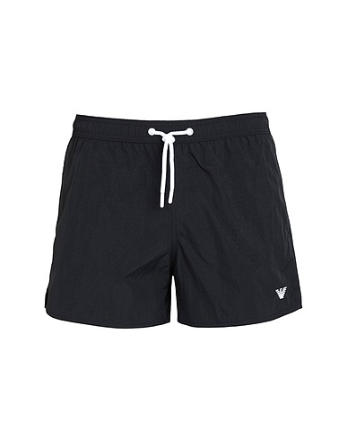 EMPORIO ARMANI Swim shorts BOXER BEACHWEAR
 Black 100% Polyamide