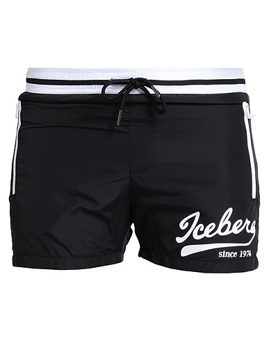 ICEBERG Swim shorts Black 100% Polyester