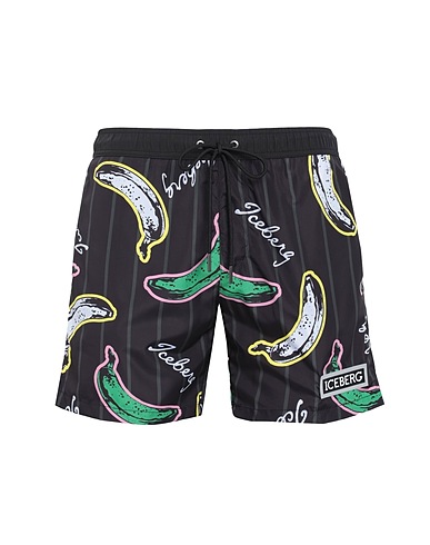 ICEBERG Boxer mare Nero 100% Poliestere