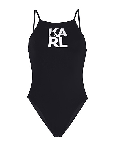 KARL LAGERFELD One-piece swimsuits Black 85% Polyamide, 15% Elastane