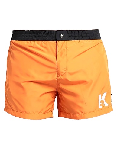 KARL LAGERFELD Swim shorts Orange 100% Polyester
