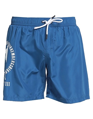 BIKKEMBERGS Swim shorts Slate blue 100% Polyester