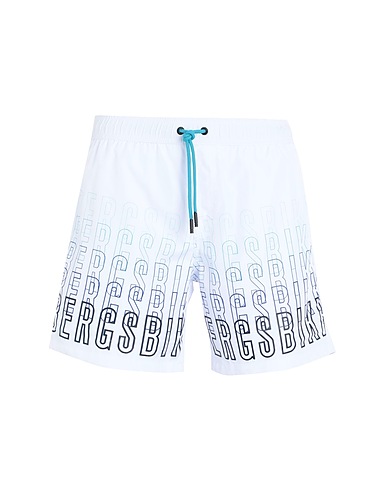 BIKKEMBERGS Swim shorts White 100% Polyester