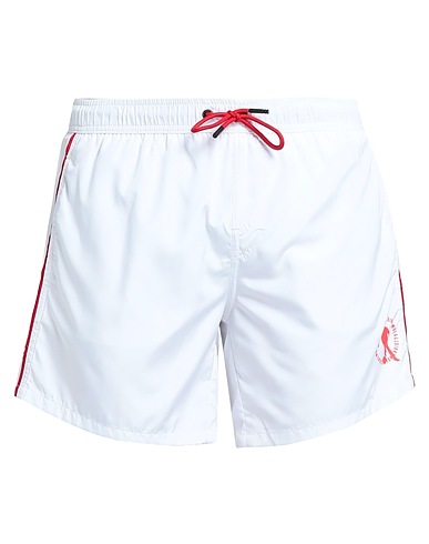 BIKKEMBERGS Boxer mare Bianco 100% Poliestere