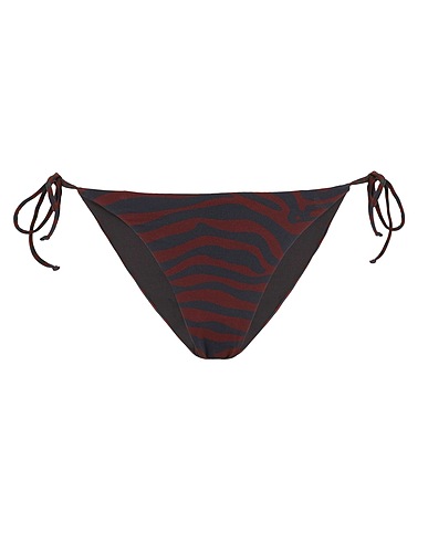 8 by YOOX Bikini PRINTED RECYCLED POLY BIKINI BRIEF
 Nero 90% Poliammide riciclato, 10% Elastan