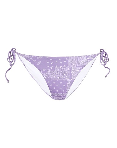 8 by YOOX Bikini PRINTED RECYCLED POLY BIKINI BRIEF
 Lilac 90% Recycled polyamide, 10% Elastane