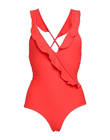 ALBERTINE Maillot une pièce Rouge 91% Polyamide, 9% Élasthanne