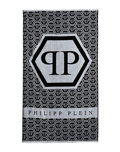 PHILIPP PLEIN Toalla de playa Negro 100% Algodón