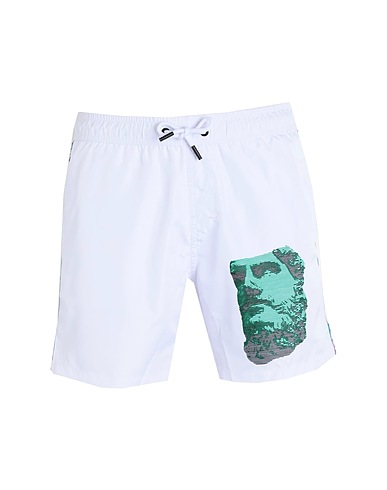 BIKKEMBERGS Swim shorts White 100% Polyester