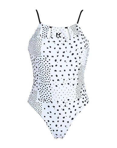 KARL LAGERFELD One-piece swimsuits White 84% Polyester, 16% Elastane