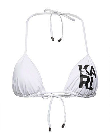 KARL LAGERFELD Bikini BEACHWEAR Bianco 85% Poliammide, 15% Elastan